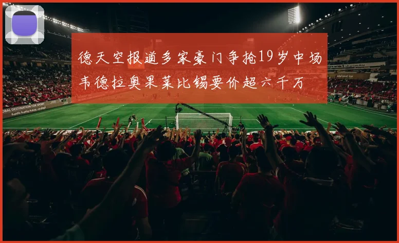 德天空报道多家豪门争抢19岁中场韦德拉奥果莱比锡要价超六千万